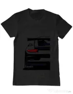 Tricou personalizat barbat oversize gt3rs Negru