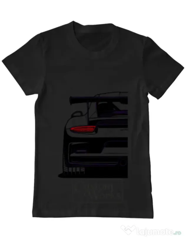 Tricou personalizat barbat oversize gt3rs Negru