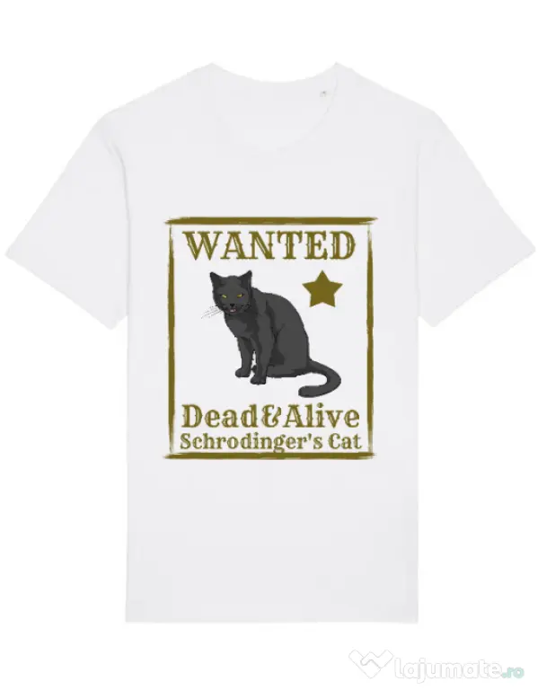 Tricou STANLEY STELLA barbat Wanted cat Alb