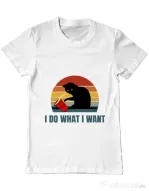 Tricou ADLER barbat I do what i want Alb