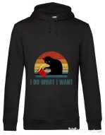 Hoodie barbat cu gluga I do what i want Negru