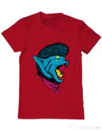 Tricou ADLER barbat Cat Punk Rosu