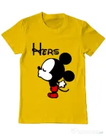 Tricou ADLER barbat Hers Mickey Galben