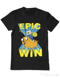 Tricou ADLER barbat Epic win Negru