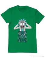 Tricou ADLER barbat Wubba Lubba Dub Dub Verde mediu