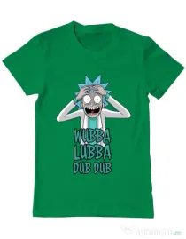Tricou ADLER barbat Wubba Lubba Dub Dub Verde mediu