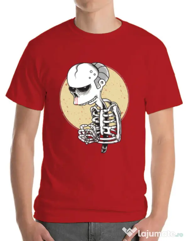 Tricou ADLER barbat Death of Grandfather Rosu