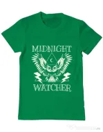 Tricou ADLER barbat Midnight Watcher Verde mediu