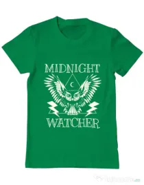 Tricou ADLER barbat Midnight Watcher Verde mediu