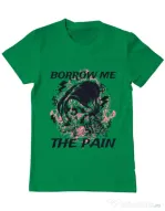 Tricou ADLER barbat Borrow me the pain Verde mediu