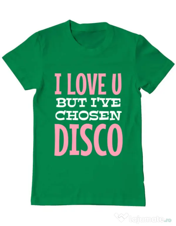 Tricou ADLER barbat I’ve chosen disco Verde mediu