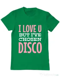 Tricou ADLER barbat I’ve chosen disco Verde mediu