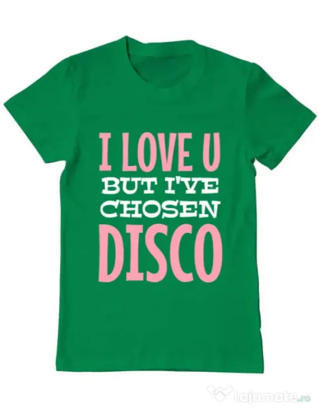 Tricou ADLER barbat I’ve chosen disco Verde mediu