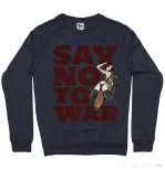Bluza ADLER barbat Say no to war Denim inchis