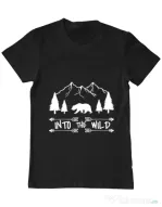 Tricou ADLER barbat Into the wild Negru