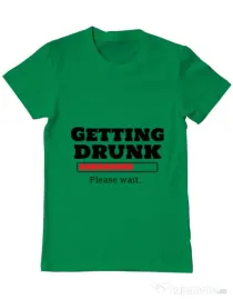 Tricou ADLER barbat Getting drunk Verde mediu