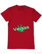 Tricou ADLER barbat Vegan Rosu