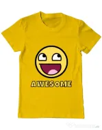 Tricou ADLER barbat Awesome Galben