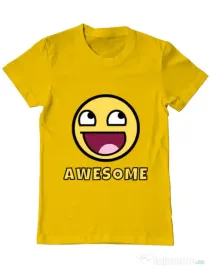 Tricou ADLER barbat Awesome Galben