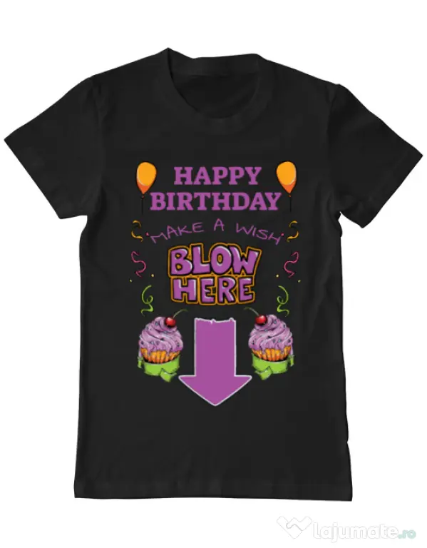 Tricou ADLER barbat Make a wish Negru