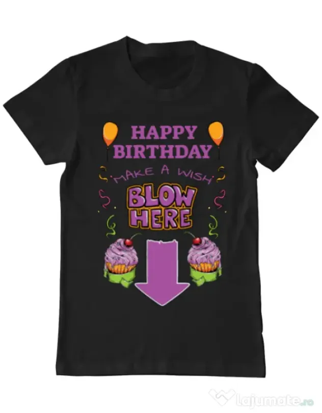 Tricou ADLER barbat Make a wish Negru