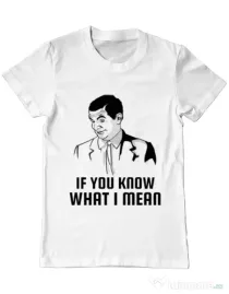 Tricou ADLER barbat If you know what i mean Alb