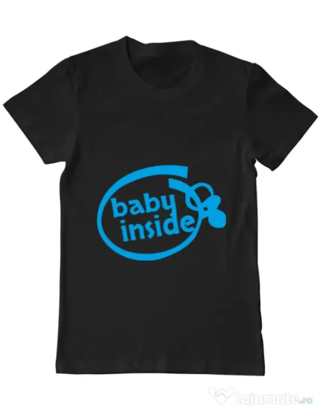 Tricou ADLER barbat Baby inside Negru