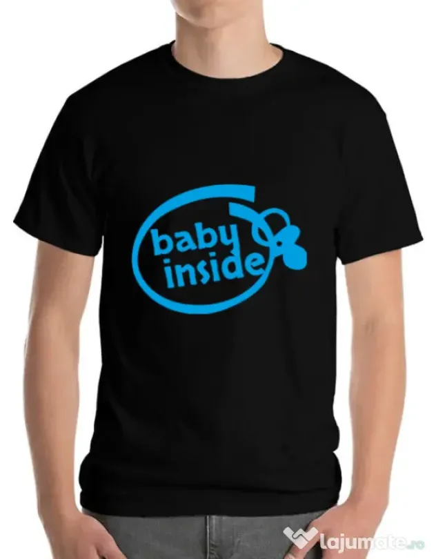 Tricou ADLER barbat Baby inside Negru