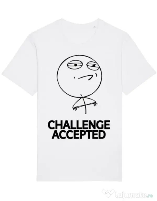 Tricou STANLEY STELLA barbat Challenge Accepted Alb