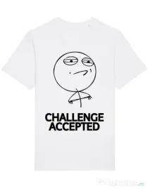 Tricou STANLEY STELLA barbat Challenge Accepted Alb