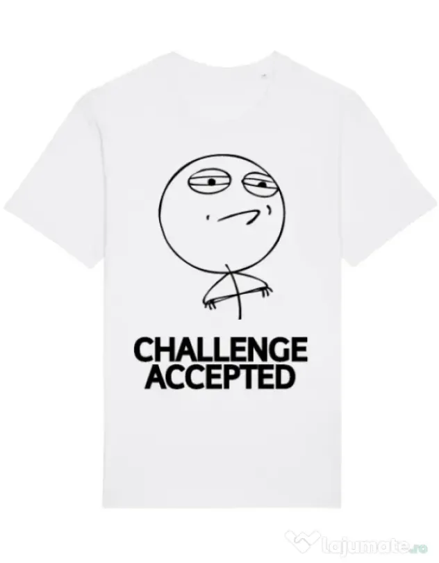Tricou STANLEY STELLA barbat Challenge Accepted Alb