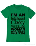 Tricou ADLER barbat Classy Woman Verde mediu