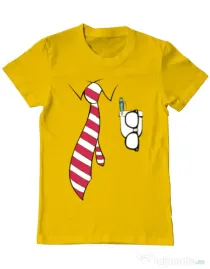 Tricou ADLER barbat Cool nerd Galben