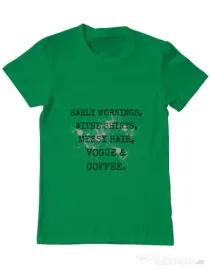 Tricou ADLER barbat Early mornings Verde mediu