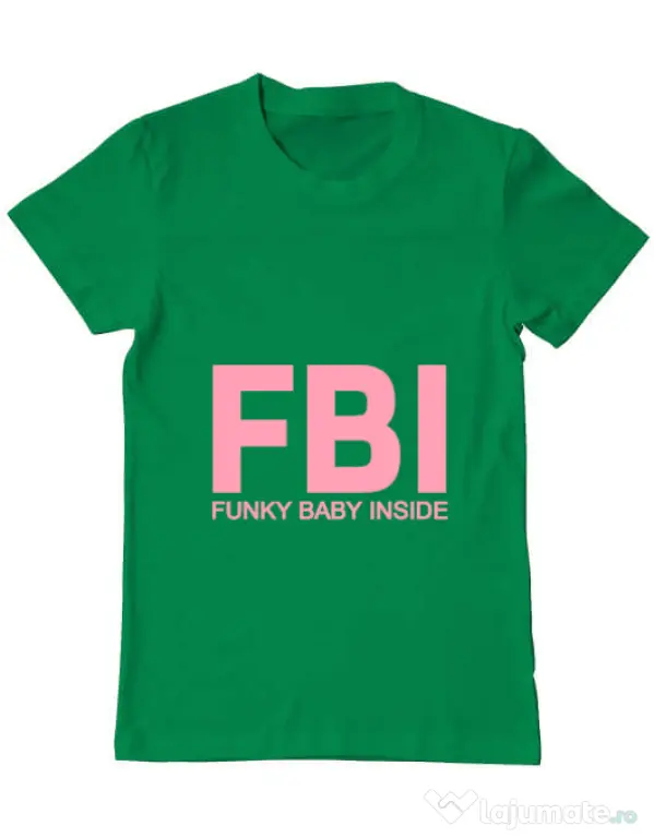 Tricou ADLER barbat Funky baby inside Verde mediu