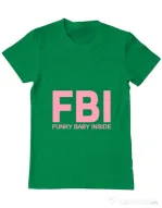 Tricou ADLER barbat Funky baby inside Verde mediu