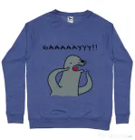 Bluza ADLER barbat Funny seal Albastru melanj
