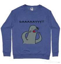 Bluza ADLER barbat Funny seal Albastru melanj