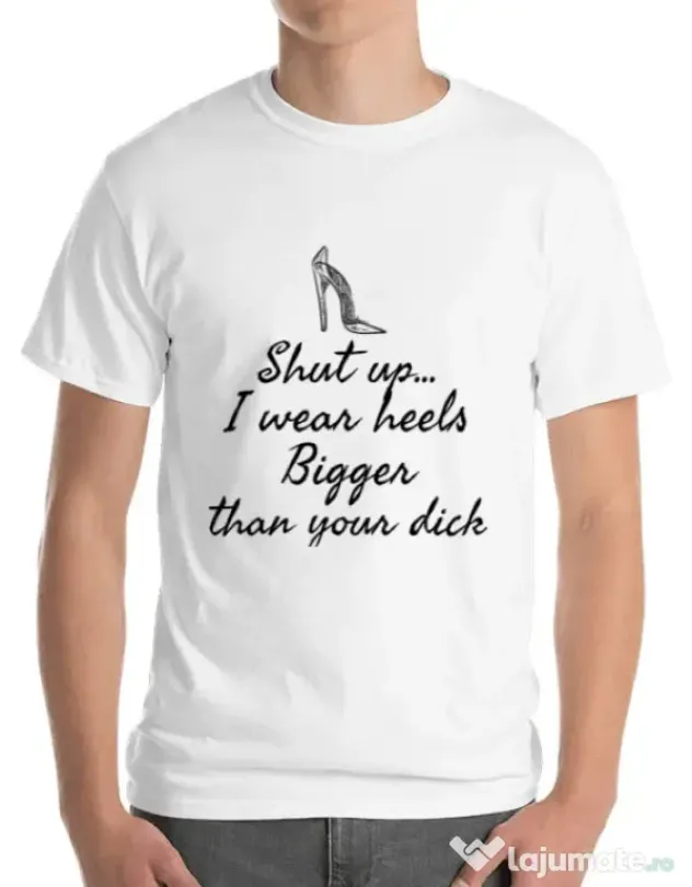 Tricou ADLER barbat High heels Alb