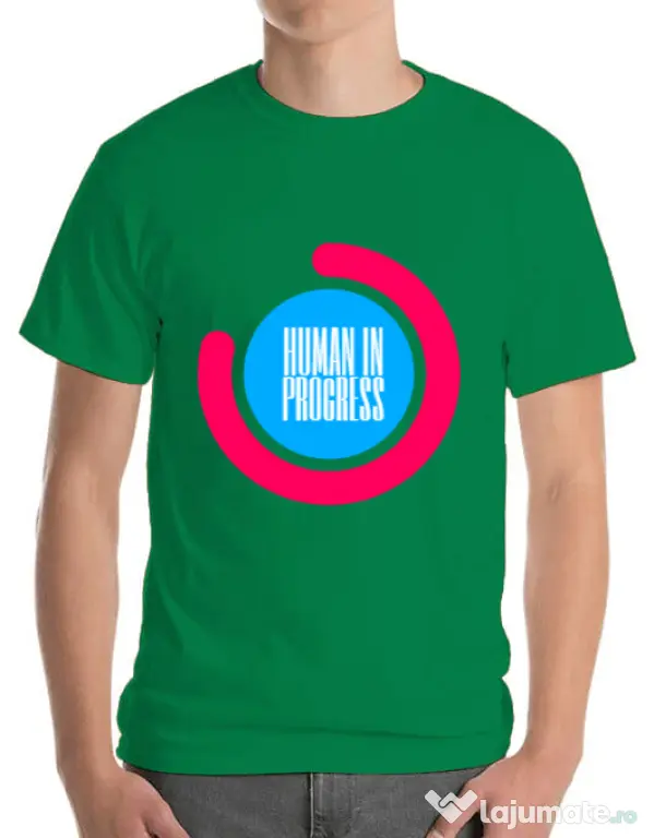 Tricou ADLER barbat Human in progress Verde mediu