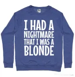 Bluza ADLER barbat I had a nightmare Blonde Albastru melanj