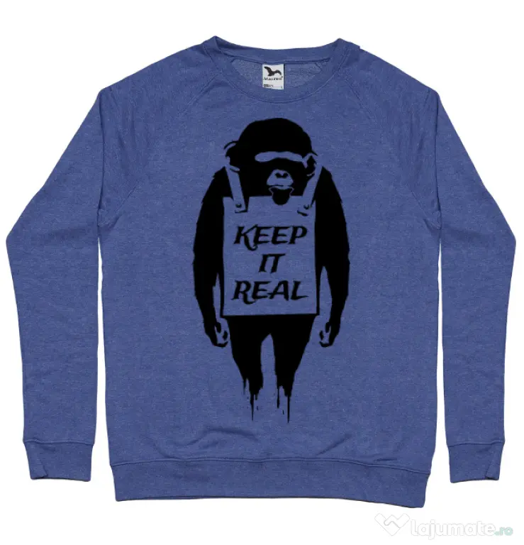 Bluza ADLER barbat Keep it real Albastru melanj