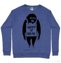 Bluza ADLER barbat Keep it real Albastru melanj