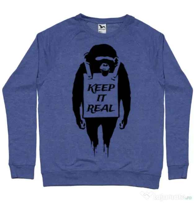Bluza ADLER barbat Keep it real Albastru melanj