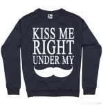 Bluza ADLER barbat Kiss me right under Denim inchis