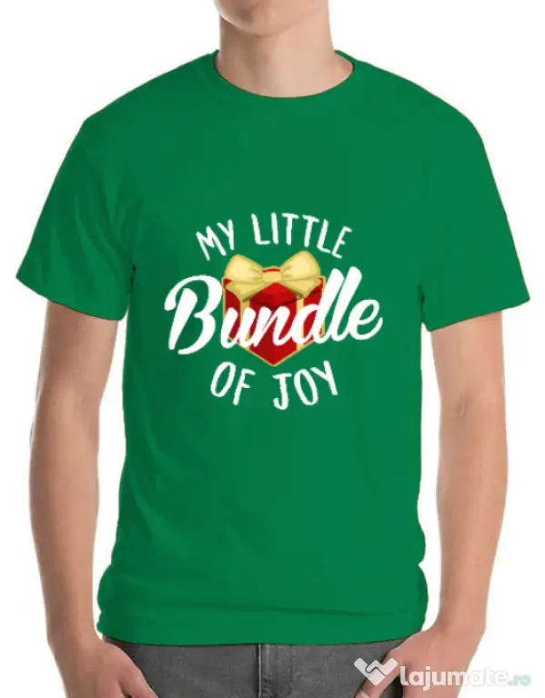 Tricou ADLER barbat Bundle of joy Verde mediu