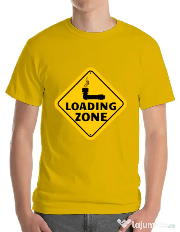 Tricou ADLER barbat Loading zone Galben