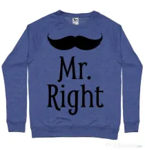 Bluza ADLER barbat Mr. right Albastru melanj