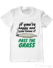 Tricou ADLER barbat Pass the grass Alb