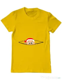 Tricou ADLER barbat Peek a boo winter Galben